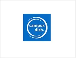 Campus Dish lunch menu integration with digital menu boards, Reach Media Network