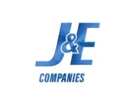 J&E Companies logo, Reach Media Network manufacturing digital signage client
