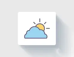 local weather digital signage app icon, Reach Media Network